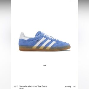 Women’s Gazelle Indoor Blue Fusion Gum size 6.5!!